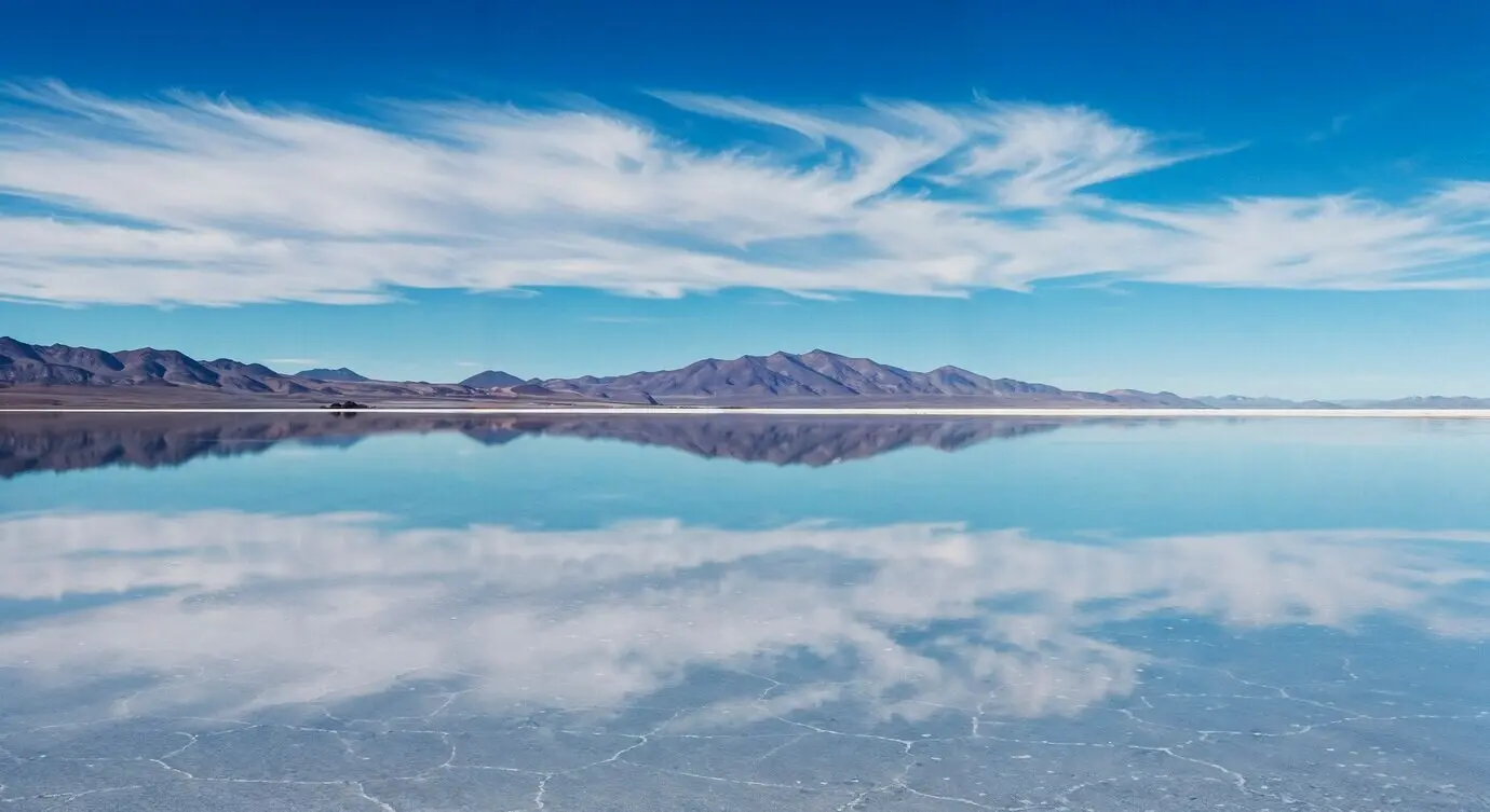 Spiegelung der Salzebenen von Bonneville